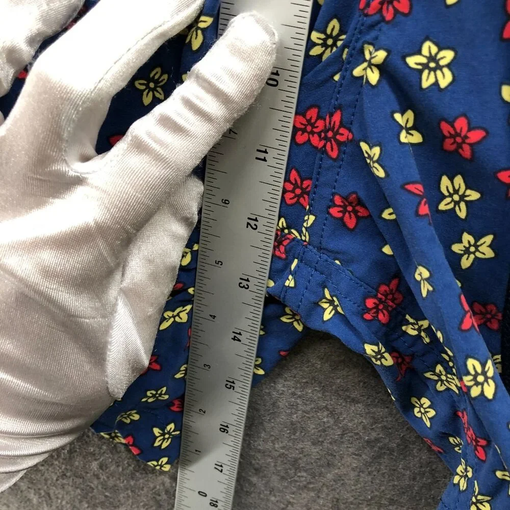 J. Crew 6'' Stretch Eco‎ Swim Trunk Mens XL Jumping Flowers Blue Floral Lined